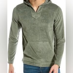 Faherty Olive Hooded Sweatshirt